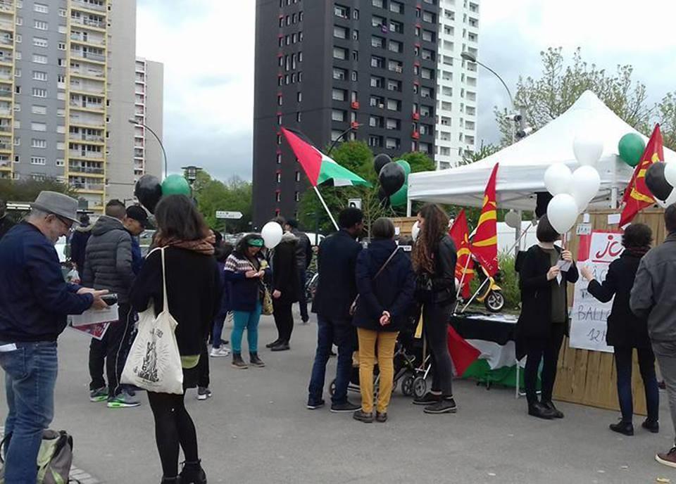 Rennes: Un lâcher de ballons pour la Palestine