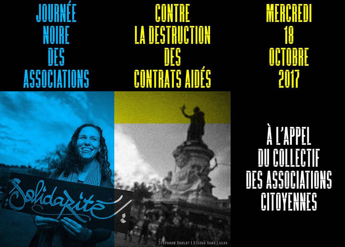 Cover Image for Journée Noire des associations, communiqué du Collectif des Associations Citoyennes